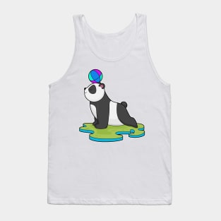 Panda at Yoga Fitness Tank Top